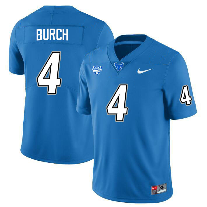 Messiah Burch UB Bulls Jersey,University Of Buffalo Bulls #4 Messiah Burch Jersey Youth-Blue